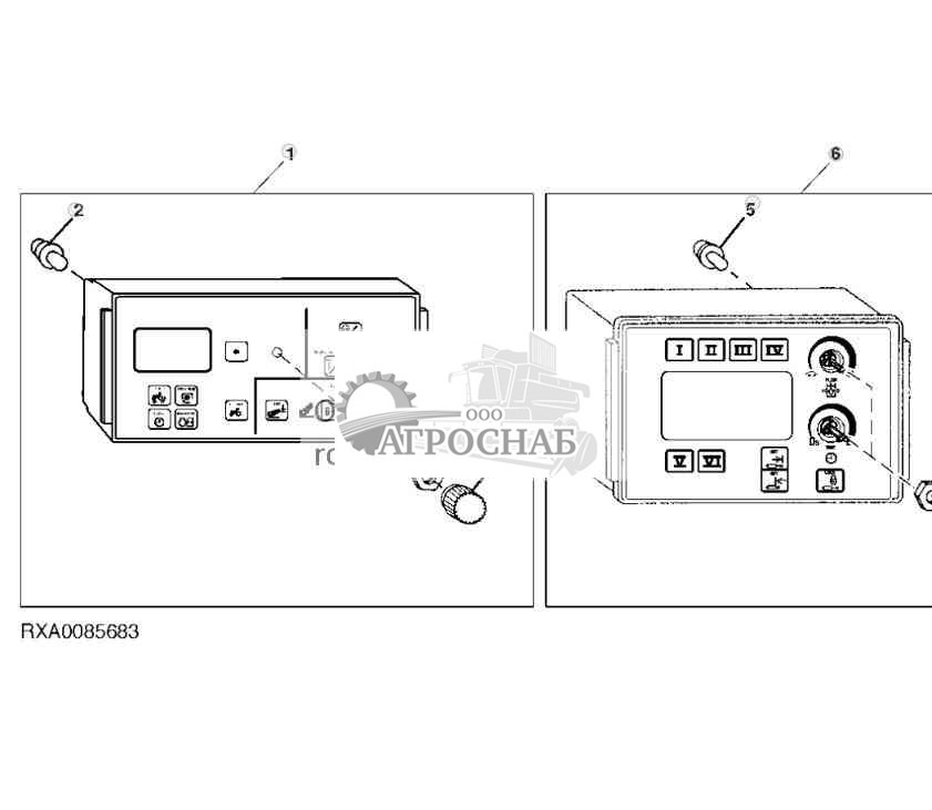 Блок контроля приборов (ICU) и панель настройки SCV (SUP) 